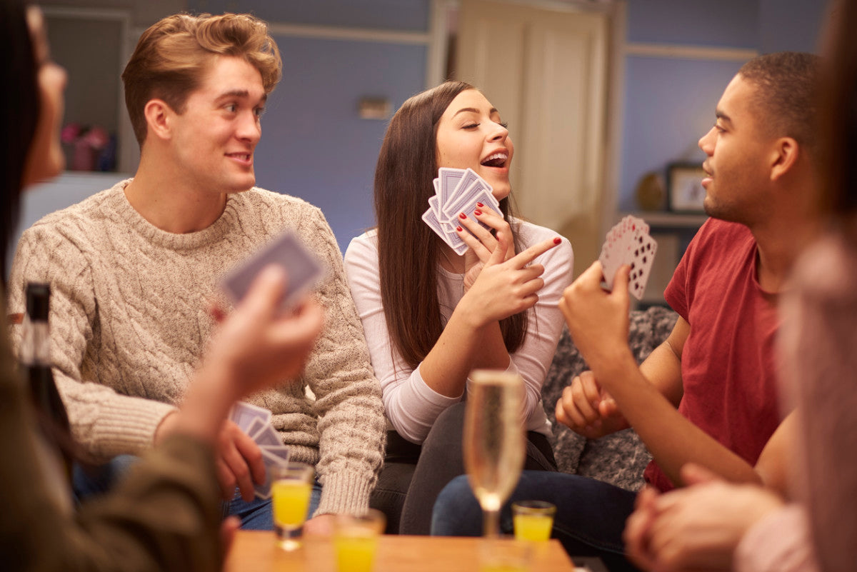 friends playing slapjack