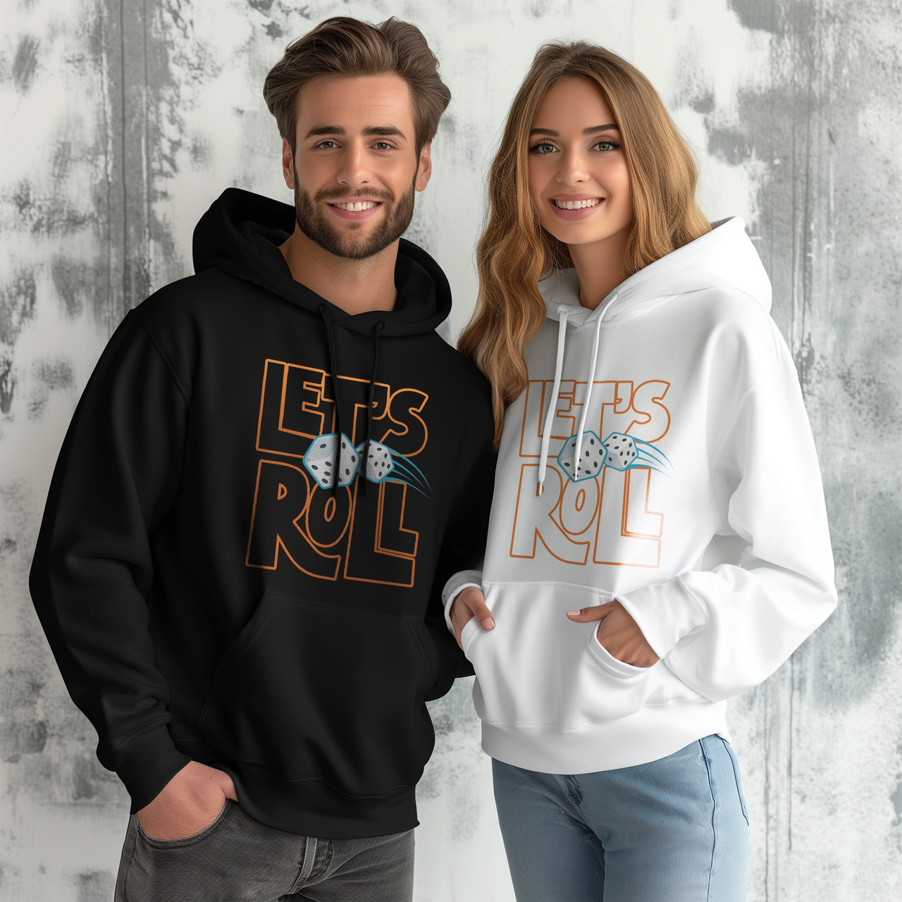 Let's Roll Outline Classic Unisex Pullover Hoodie