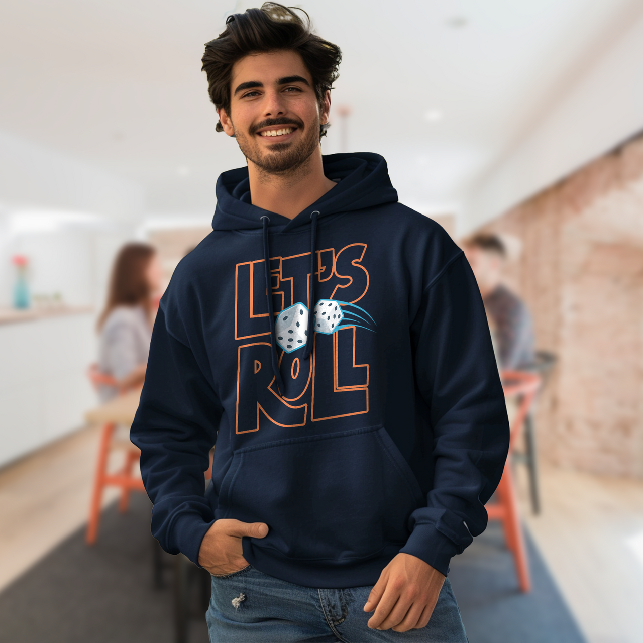 Let's Roll Outline Classic Unisex Pullover Hoodie