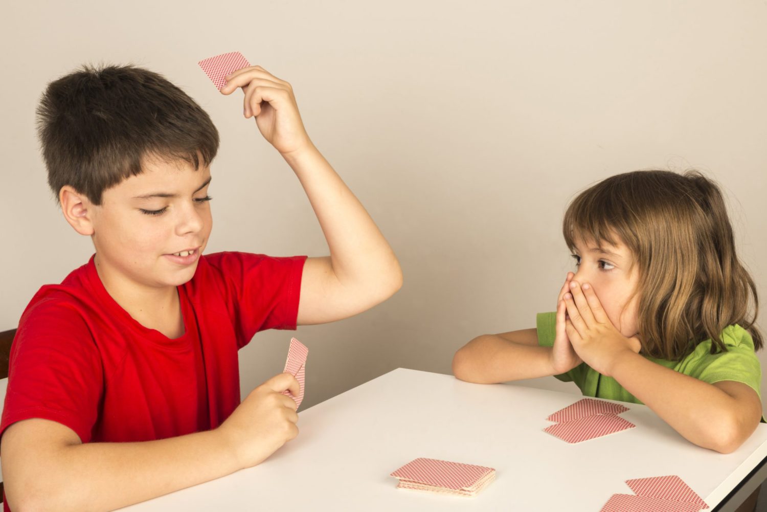 playing Go Fish card game