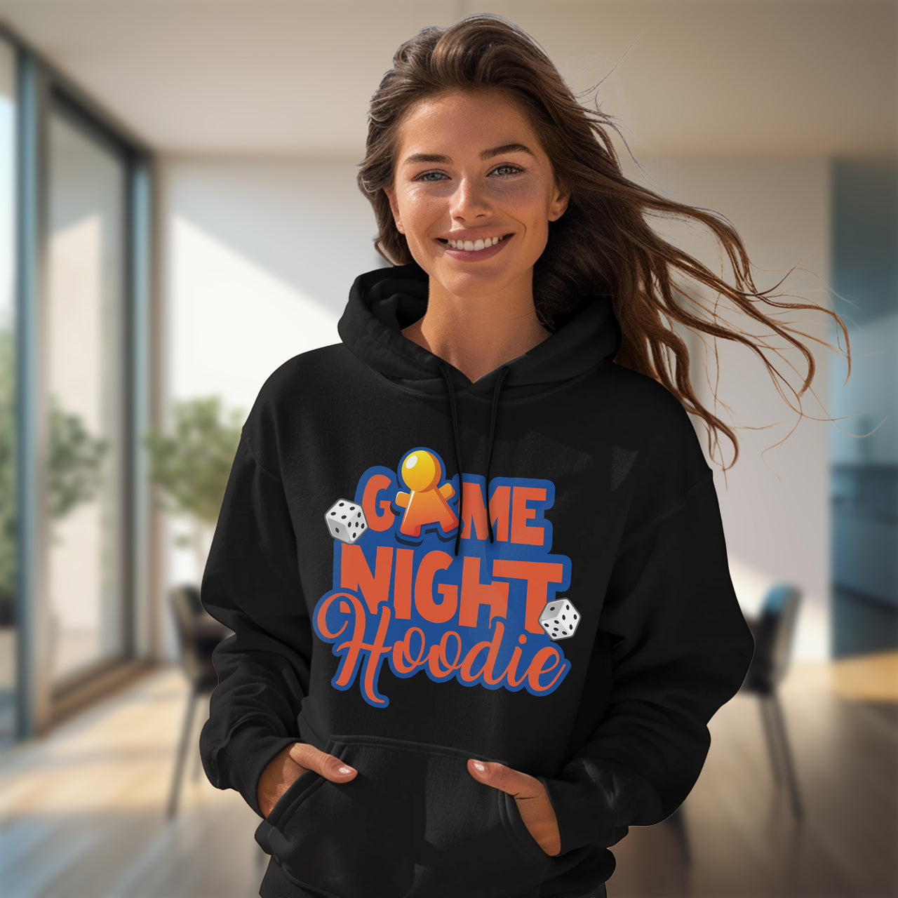 Game Night Hoodie Classic Unisex Pullover Hoodie