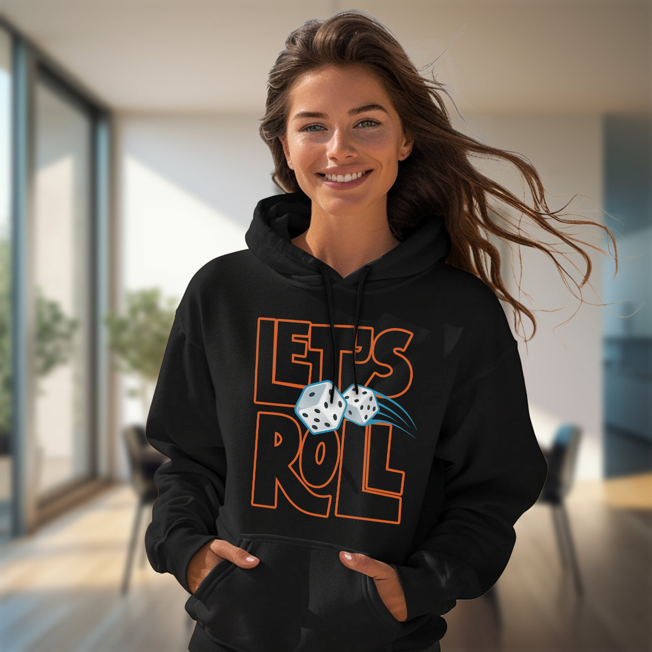 Let's Roll Outline Classic Unisex Pullover Hoodie