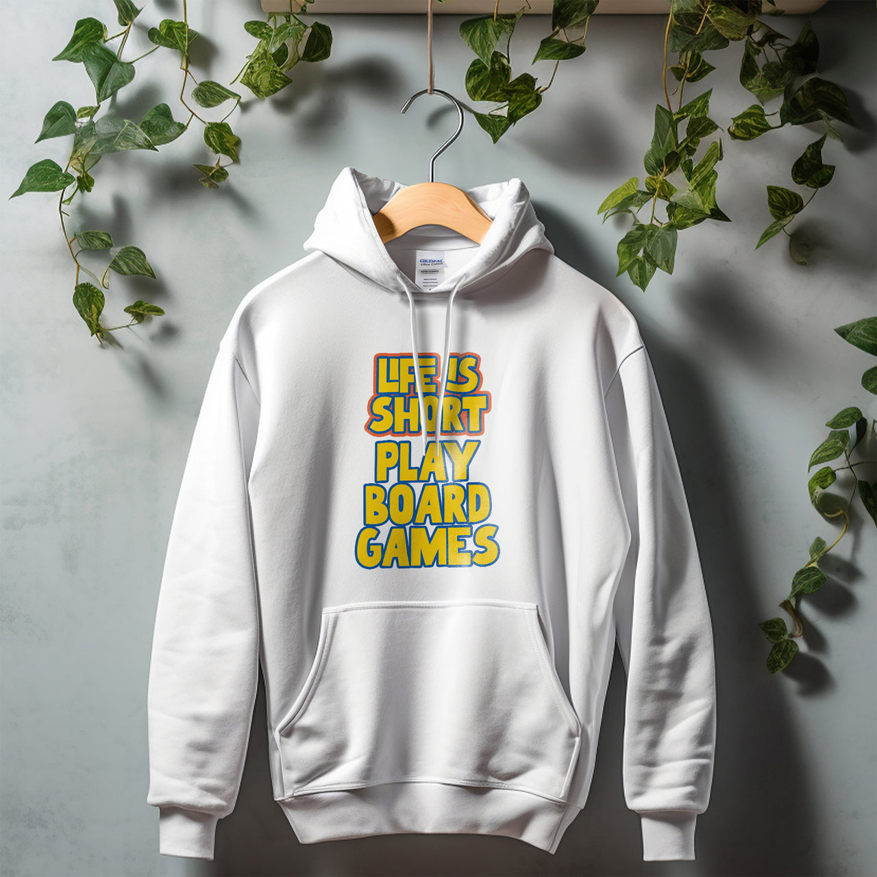 Life Is Short Play Board Games Classic Unisex Pullover Hoodie