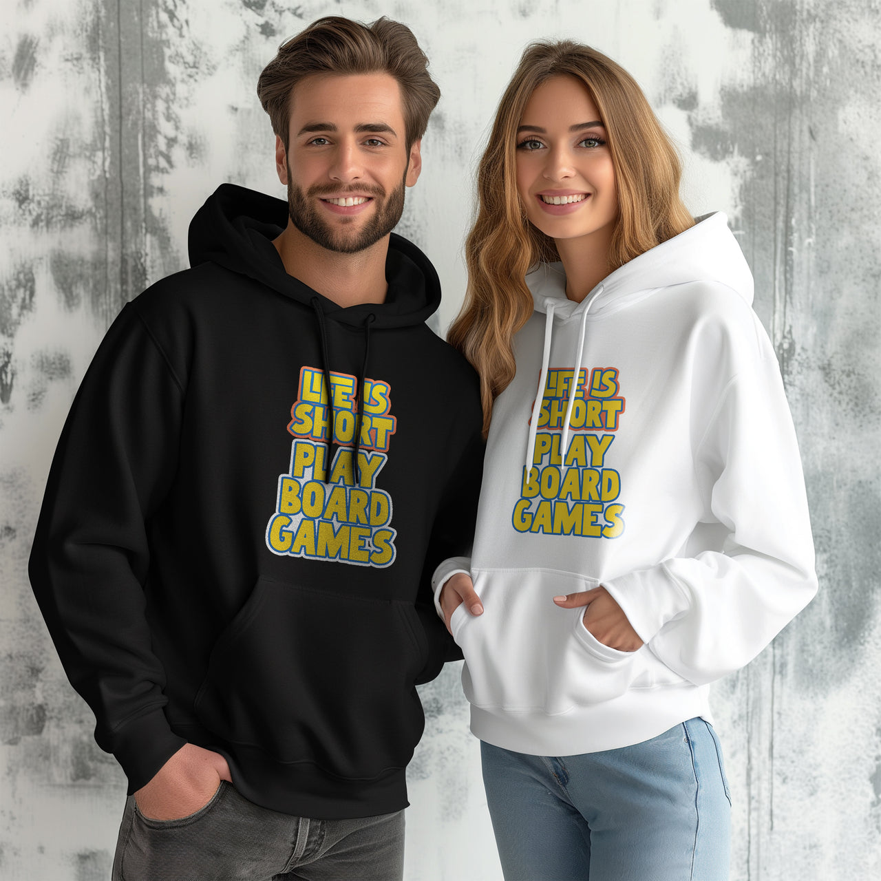 Life Is Short Play Board Games Classic Unisex Pullover Hoodie