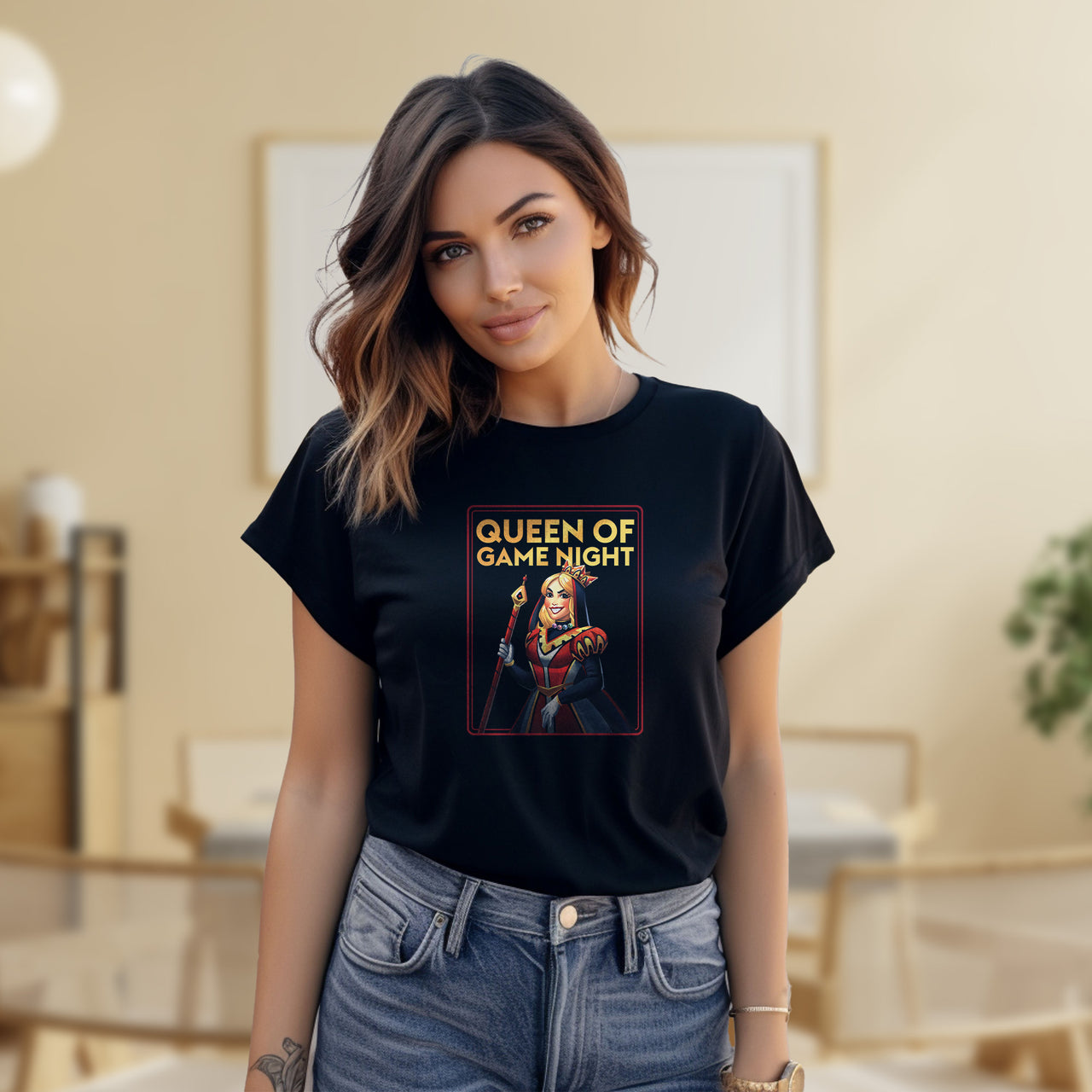 Queen Of Game Night 2 T-shirt