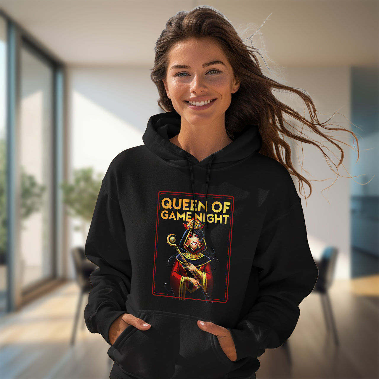 Queen Of Game Night 1 Classic Unisex Pullover Hoodie